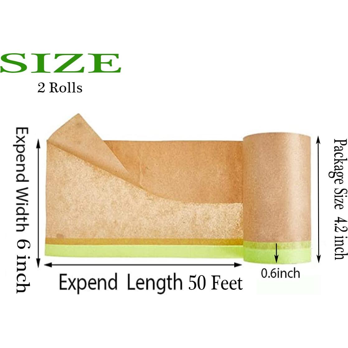 Cinta y Papel de Enmascarar x 2 Rollos x 15 m x 33 cm xianshengle