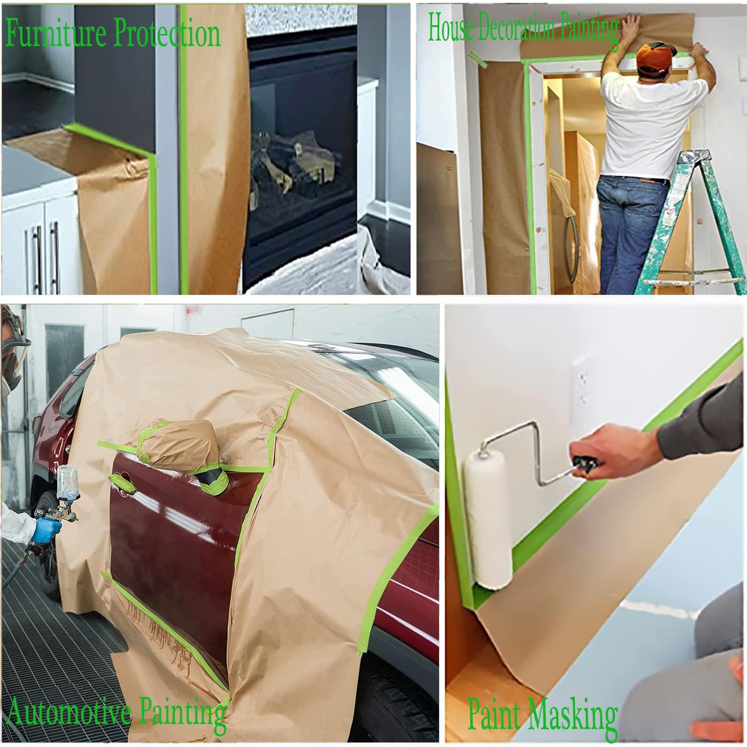 Cinta y Papel de Enmascarar x 2 Rollos x 15 m x 33 cm xianshengle