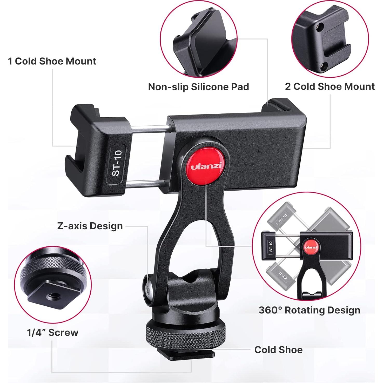 Soporte de Trípode ULANZI ST-10 para Teléfono Móvil 360°