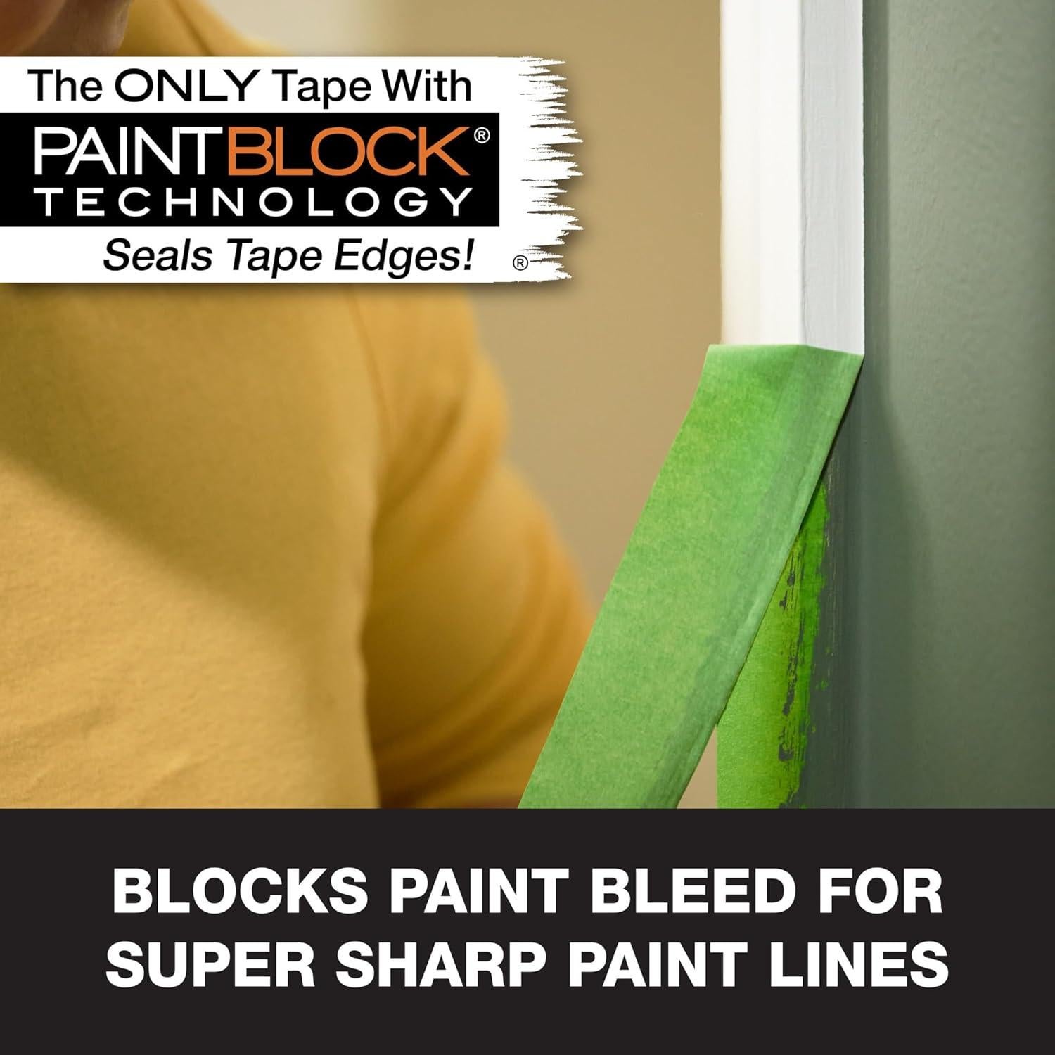 Cinta de Pintor FrogTape 6 Rollos 2.4cm x 54.86m Verde