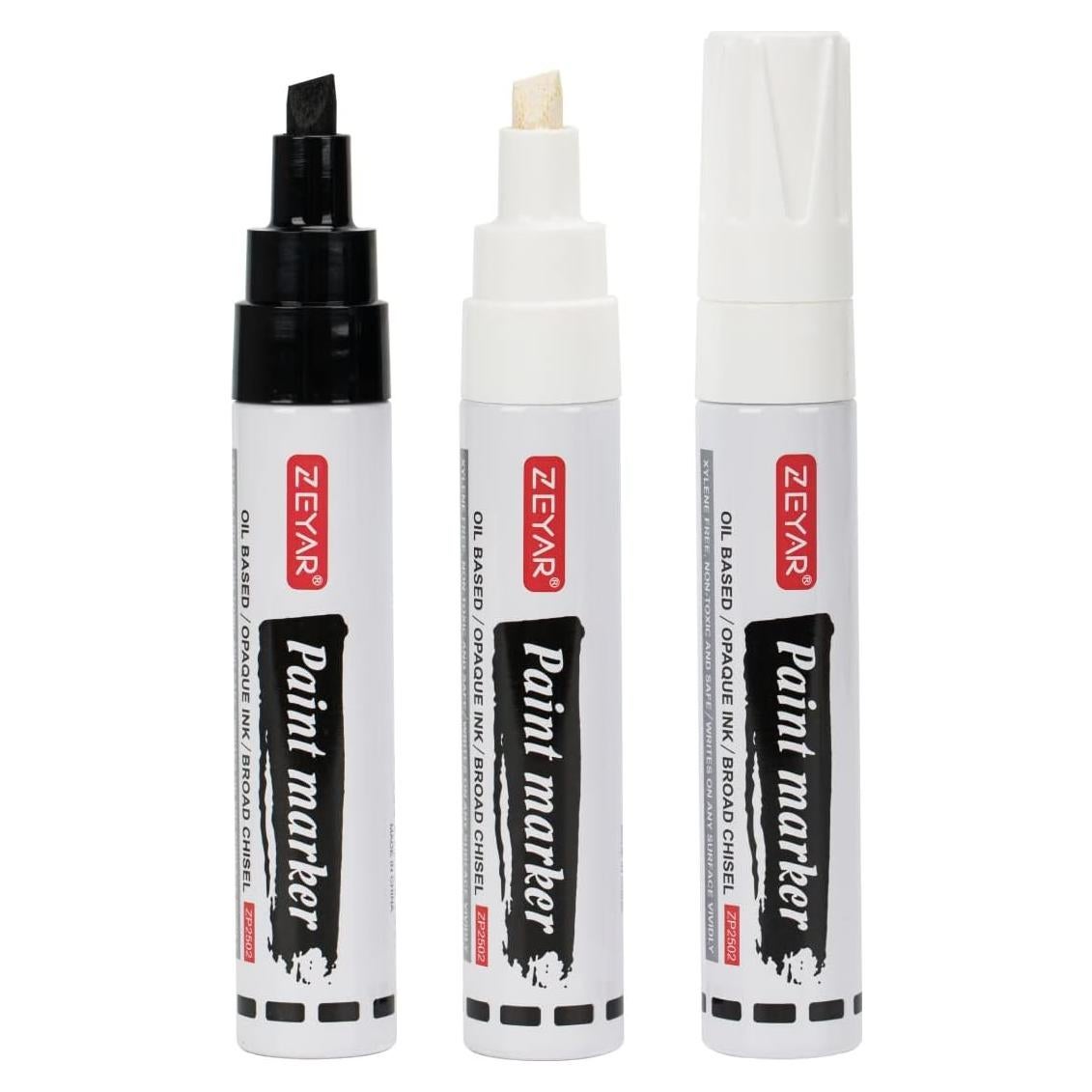 Marcadores de Pintura ZEYAR Jumbo Punta Cincel 3 Piezas