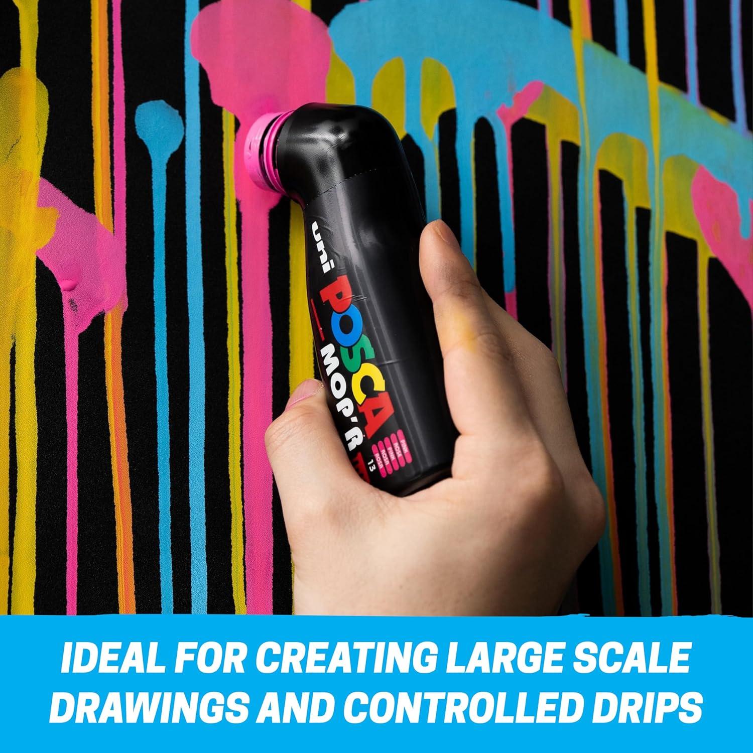 Marcadores de Pintura Uni POSCA MOP'R PCM-22, 8 Colores