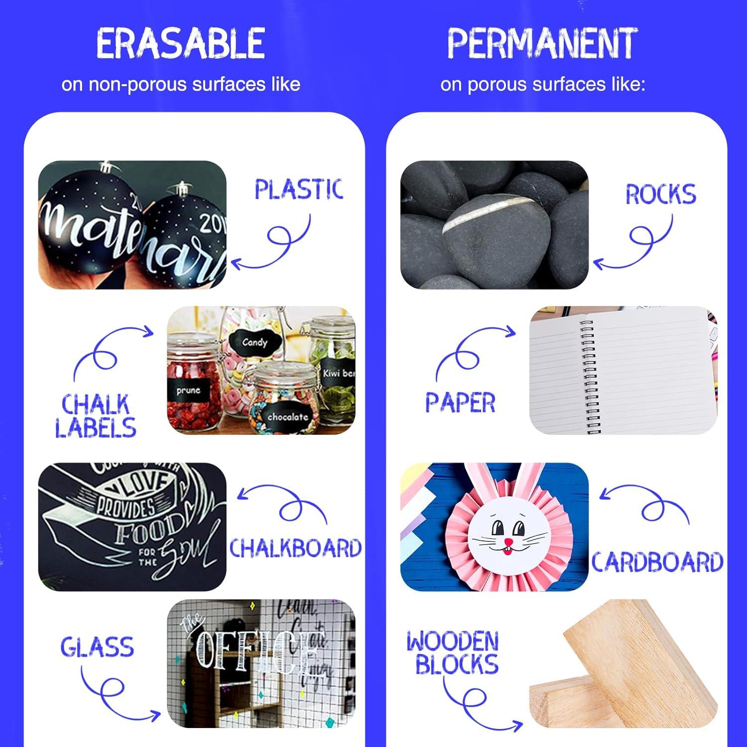 Marcadores de Tiza Líquida Fubullish Jumbo 15mm Paquete de 5