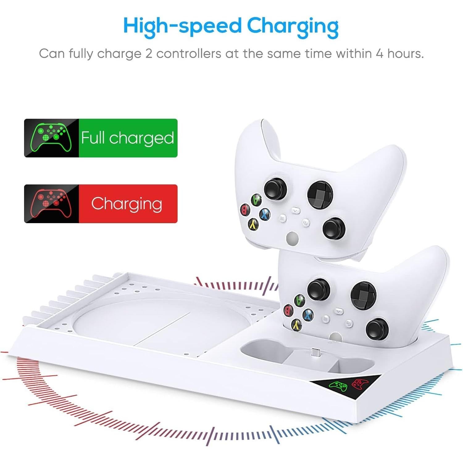 Estación de Carga YUANHOT para Xbox Series X con Enfriamiento