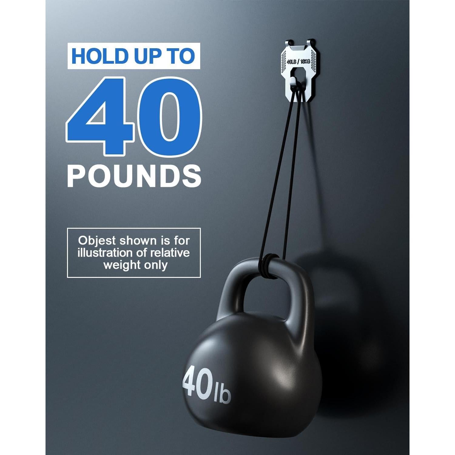 20 Ganchos de Yeso LZC para Colgar Cuadros hasta 18kg