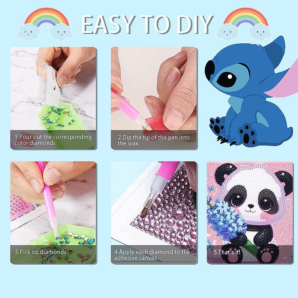 Kit de Pintura de Diamante 5D CDJLDDWW - 4 Piezas Animales 15.24 cm