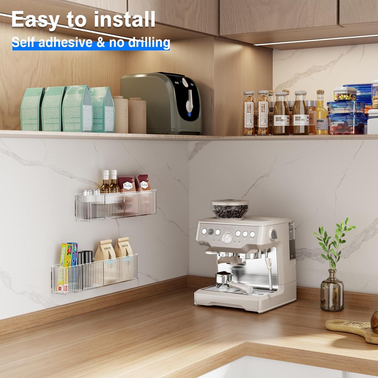 Organizador de Puerta de Gabinete Mustorn 2 Paquetes Acrílico