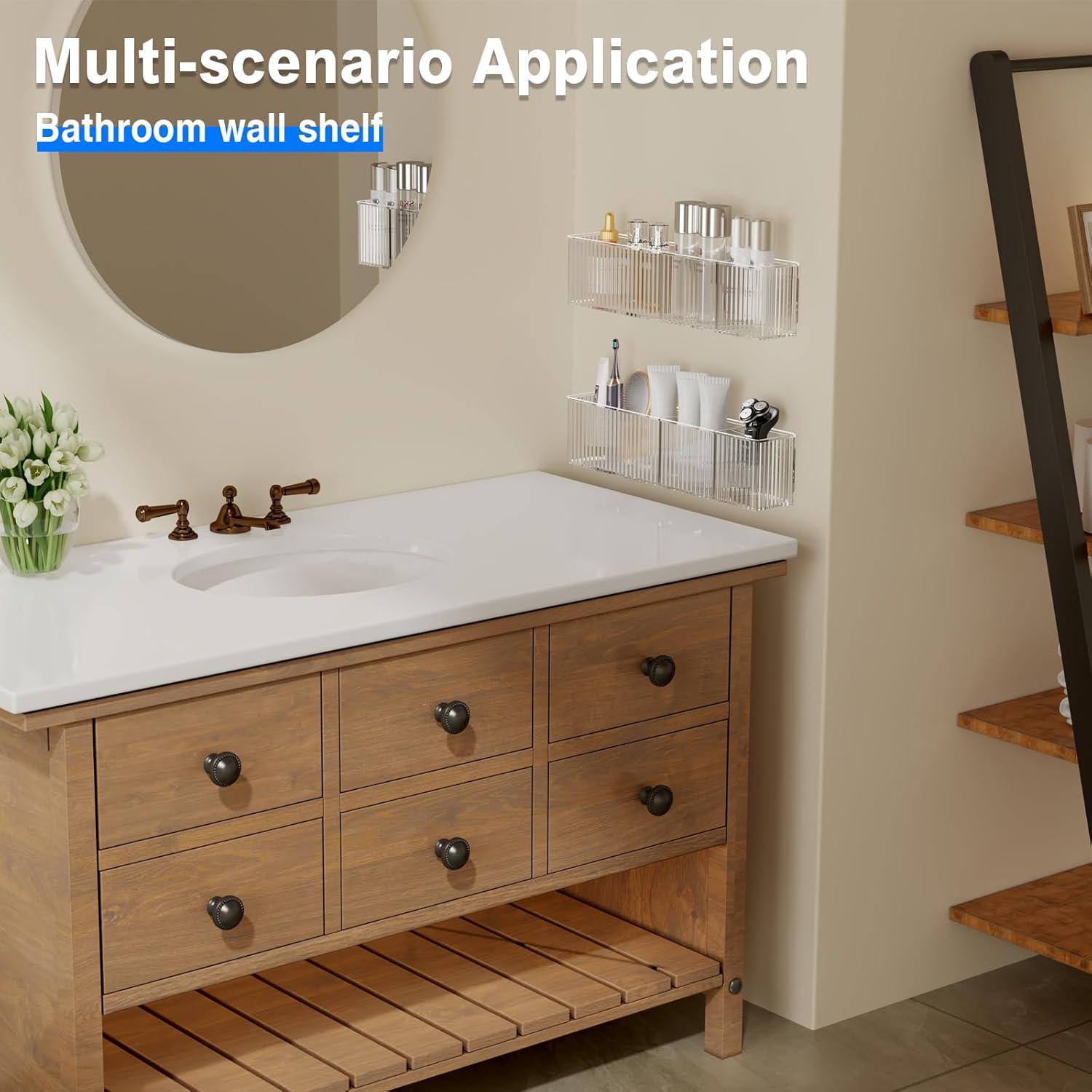 Organizador de Puerta de Gabinete Mustorn 2 Paquetes Acrílico