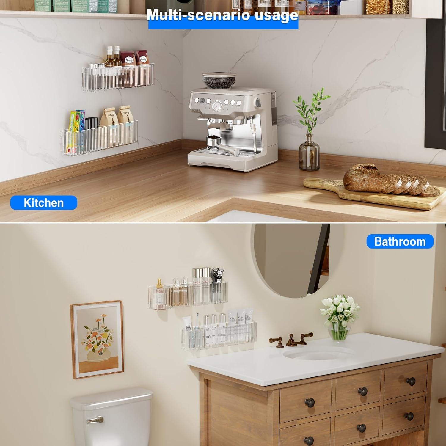 Organizador de Puerta de Gabinete Mustorn 2 Paquetes Acrílico