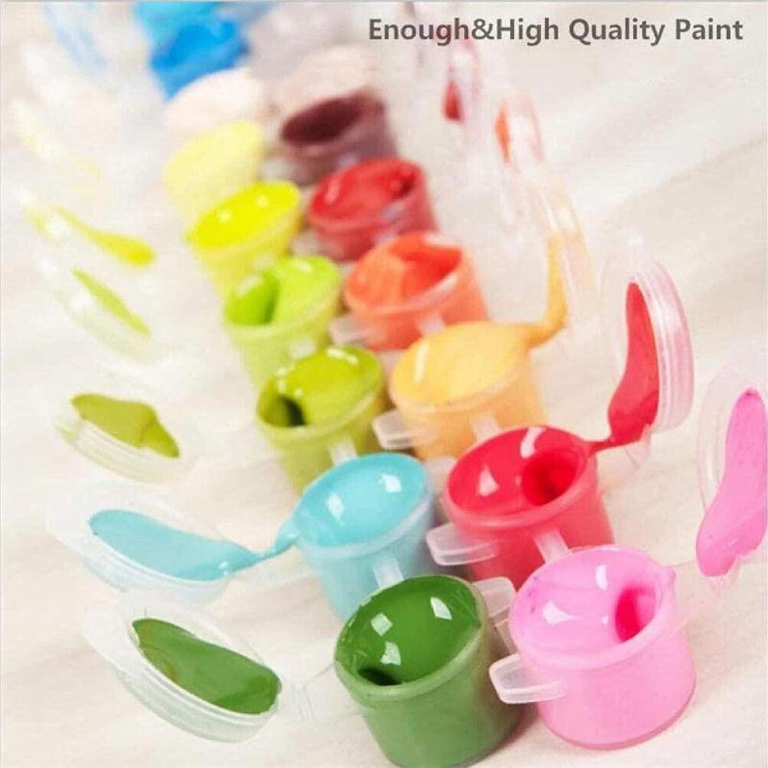 Kit de Pintura por Números Navidad Clendo 4 Paquetes 20.32cm