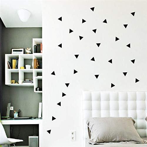 Calcomanías de Pared Triangulares Negras BugyBagy 128 Piezas