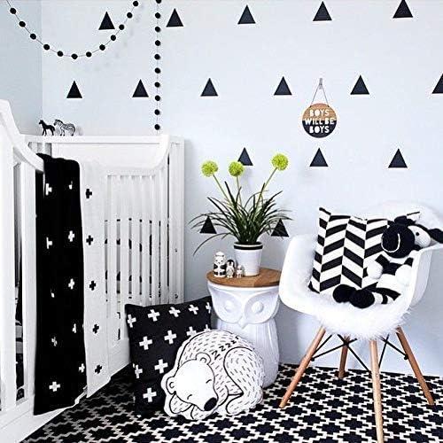 Calcomanías de Pared Triangulares Negras BugyBagy 128 Piezas