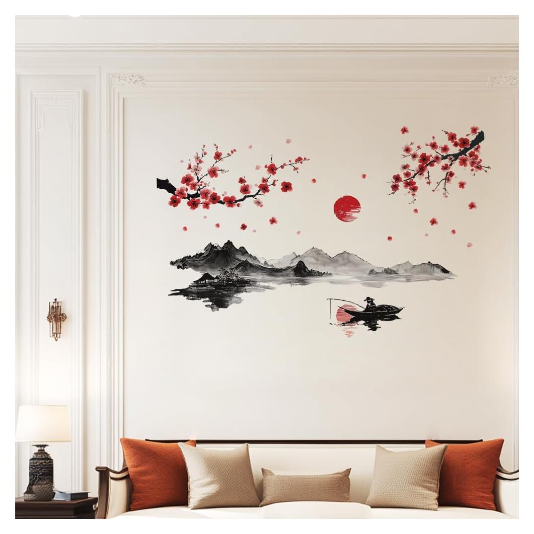 Calcomanía de Pared ANATTASOUL 88.9x39.1cm Tinta China