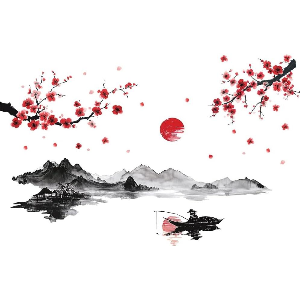 Calcomanía de Pared ANATTASOUL 88.9x39.1cm Tinta China