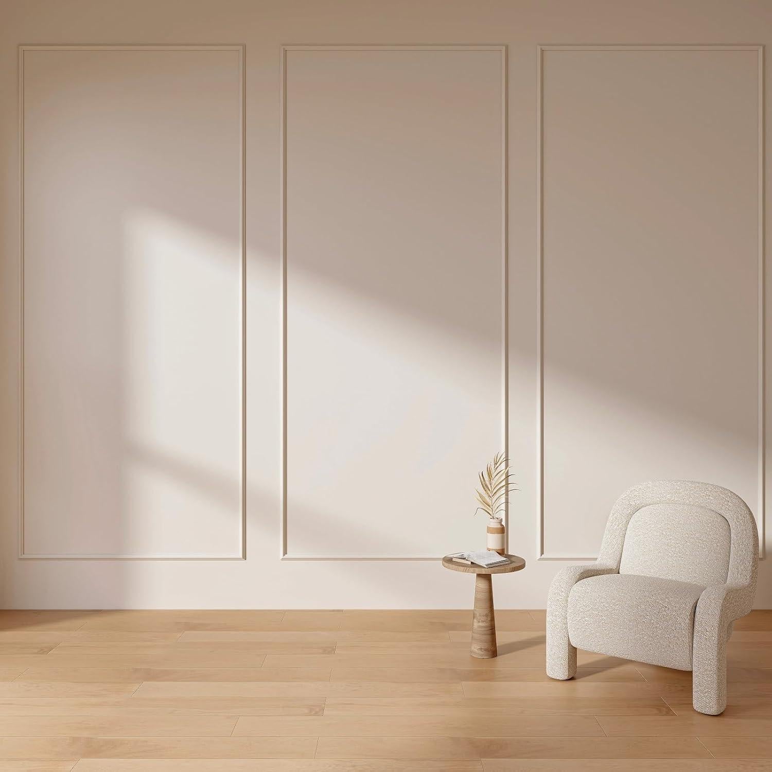 Kit de Moldura de Pared Colingmill 3 Paneles Autoadhesivos Blanco 99x231 cm