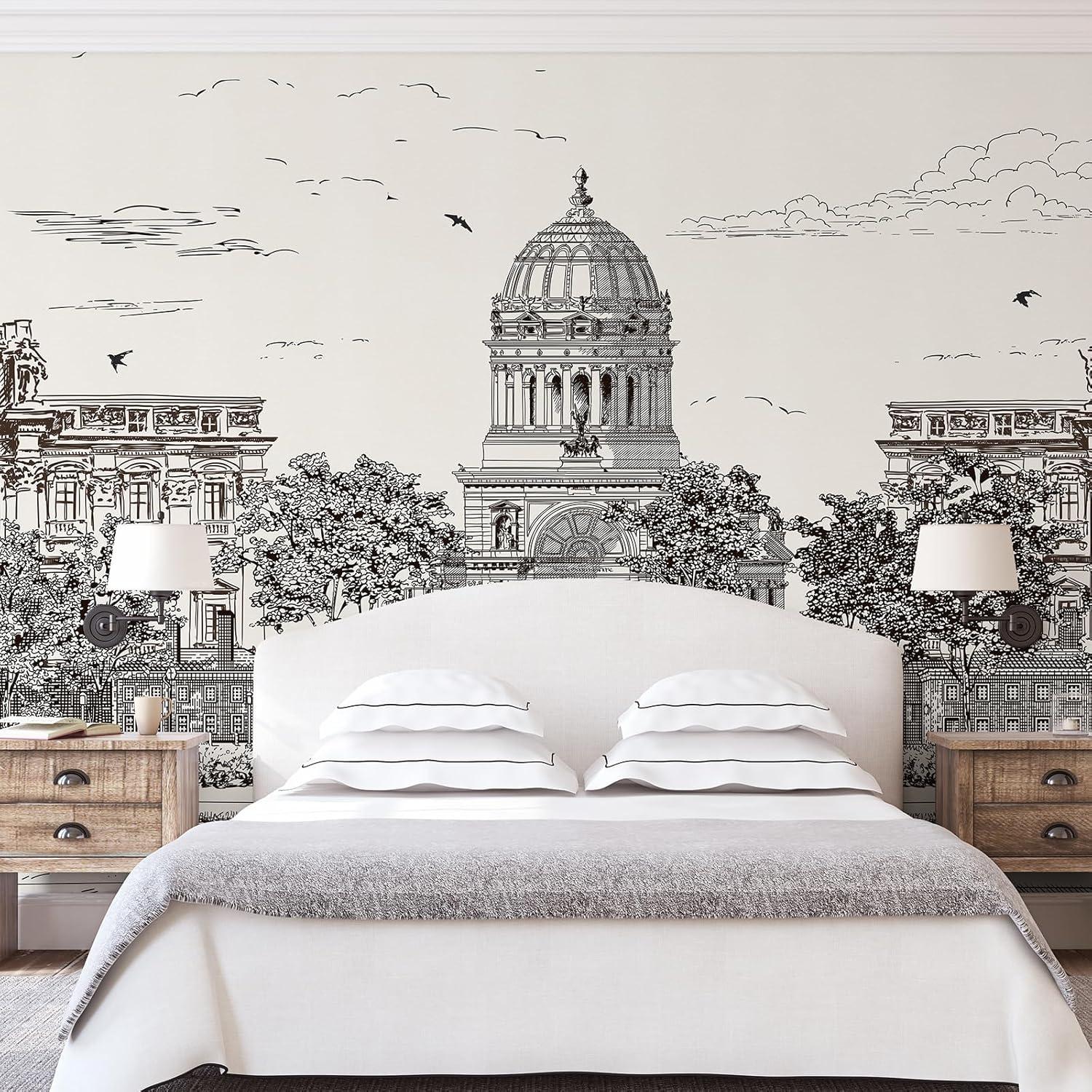 Papel Tapiz Despegable HueBurst Escena Calle Europea 3.53x2.79m