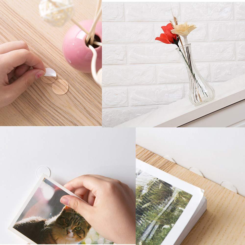 Puntos Adhesivos Transparentes BUSOHA 350 Pcs 2 cm Doble Cara