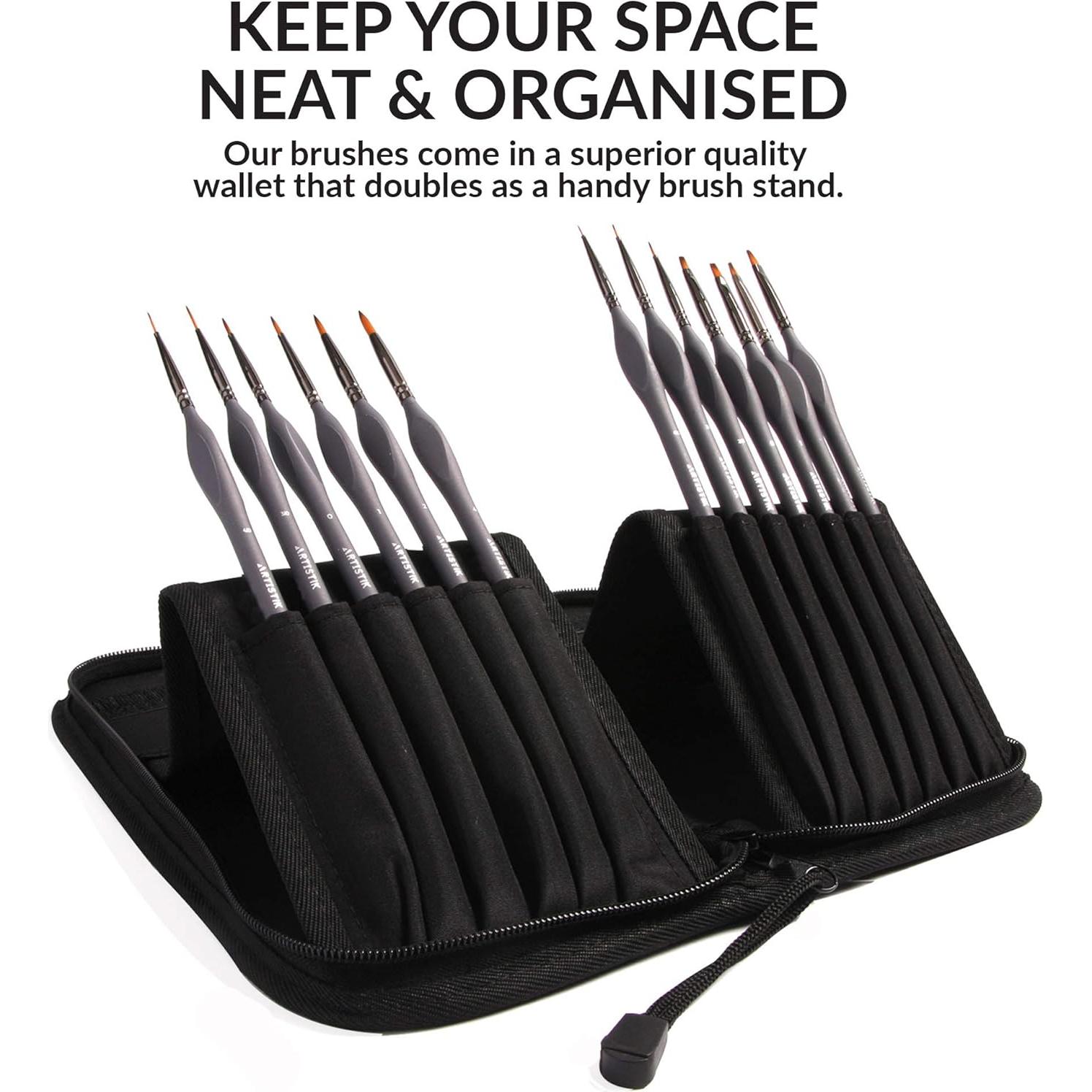 Kit de Pintura en Miniatura Artistik 13 Pinceles Detalle Fino