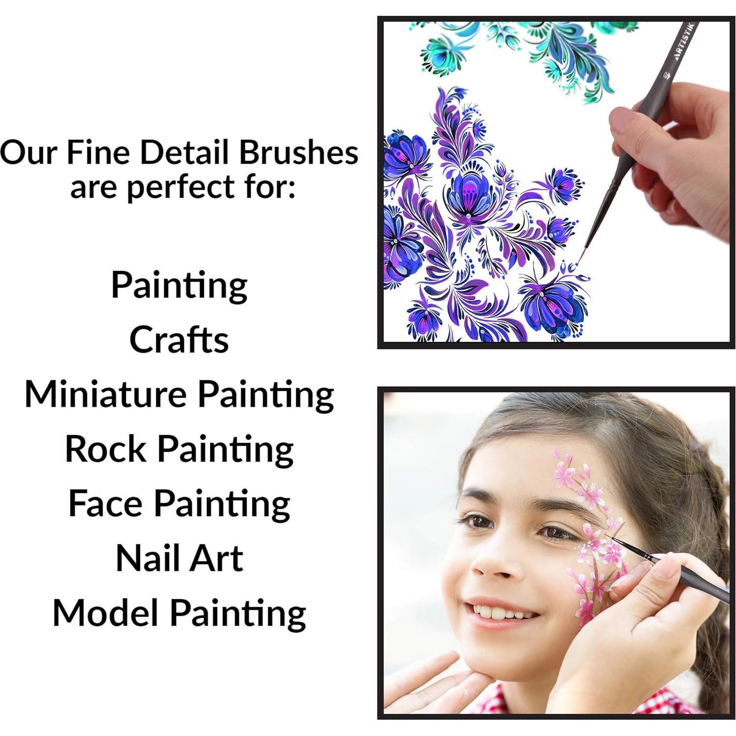 Kit de Pintura en Miniatura Artistik 13 Pinceles Detalle Fino