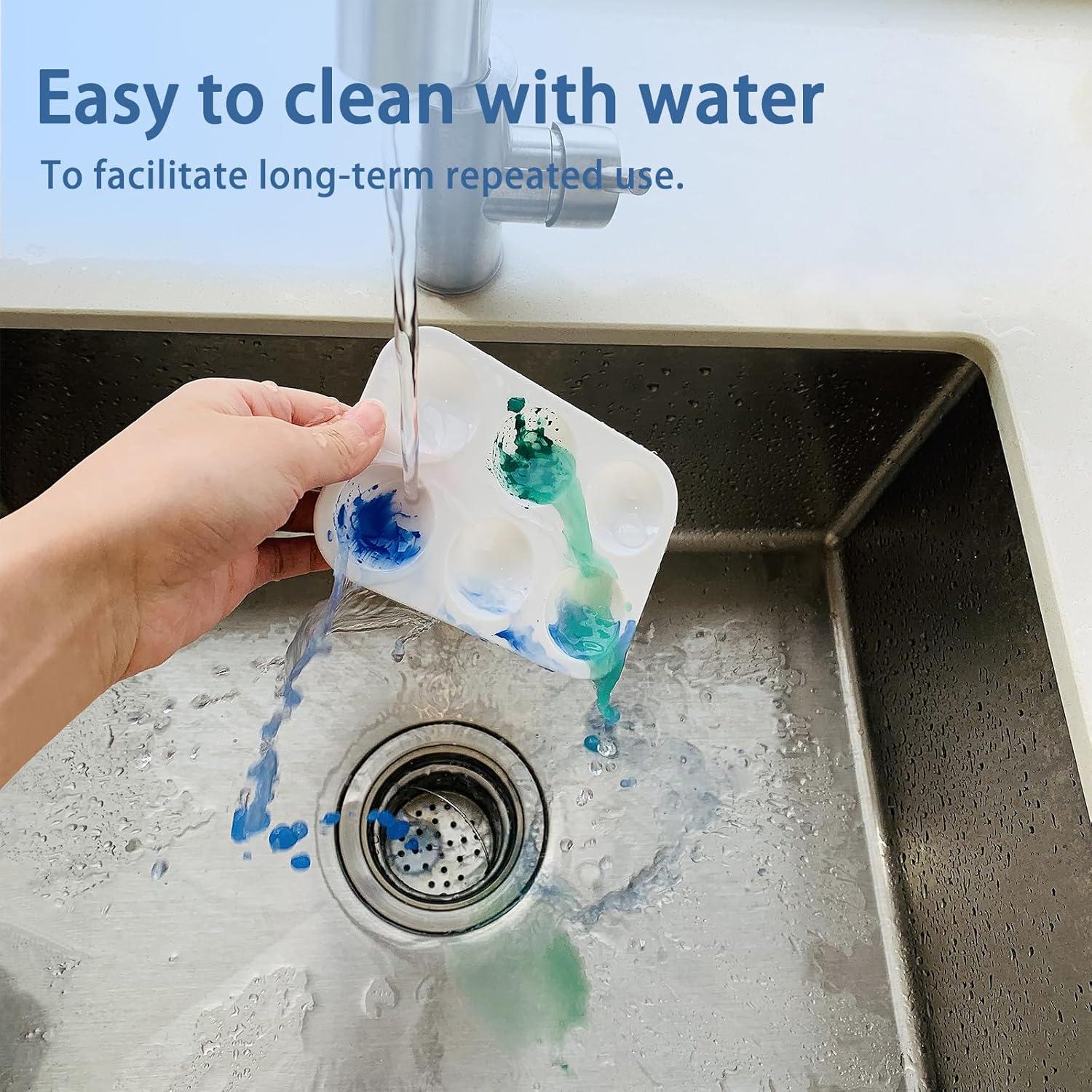 Set de 16 Bandejas de Pintura LNAUJS Blancas 12.7x8.6cm