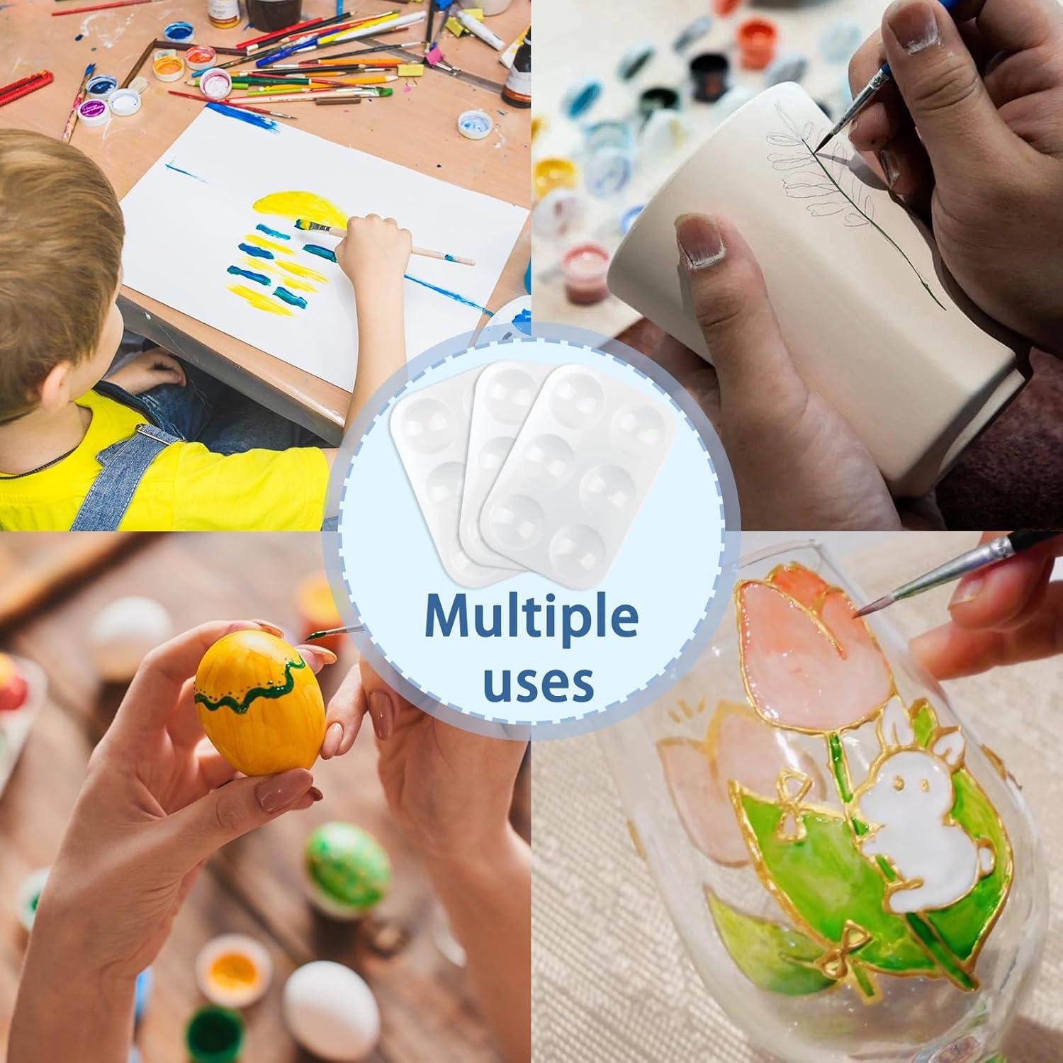 Set de 16 Bandejas de Pintura LNAUJS Blancas 12.7x8.6cm