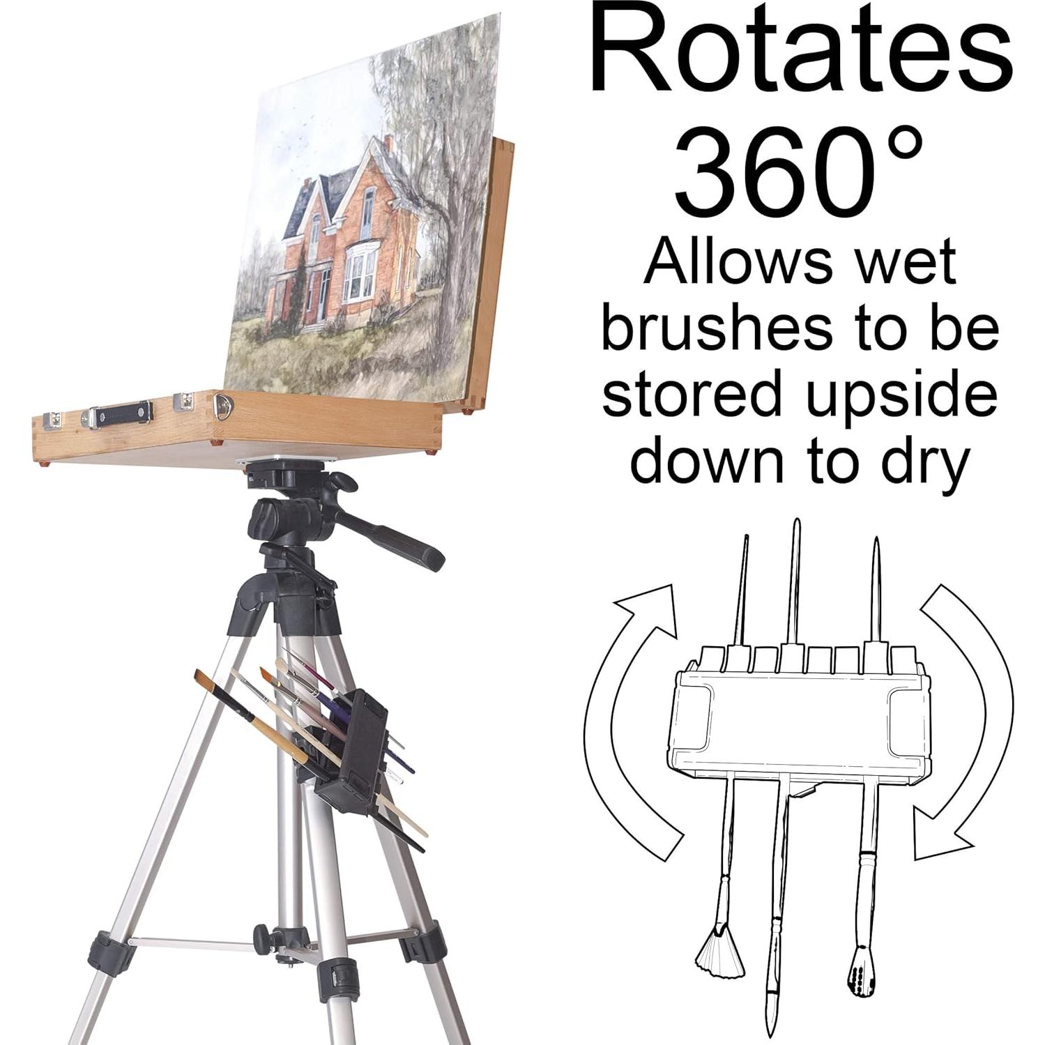 Soporte para Pinceles Negro Productos Fáciles de Usar 8 Pinceles