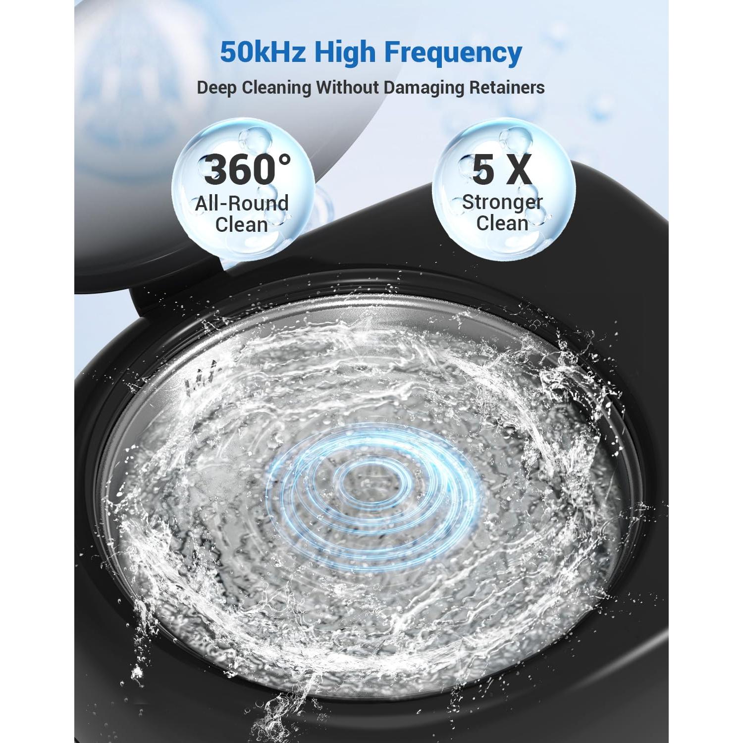 Limpiadora Ultrasónica de Retenedores WRKLLY 50kHz Portátil