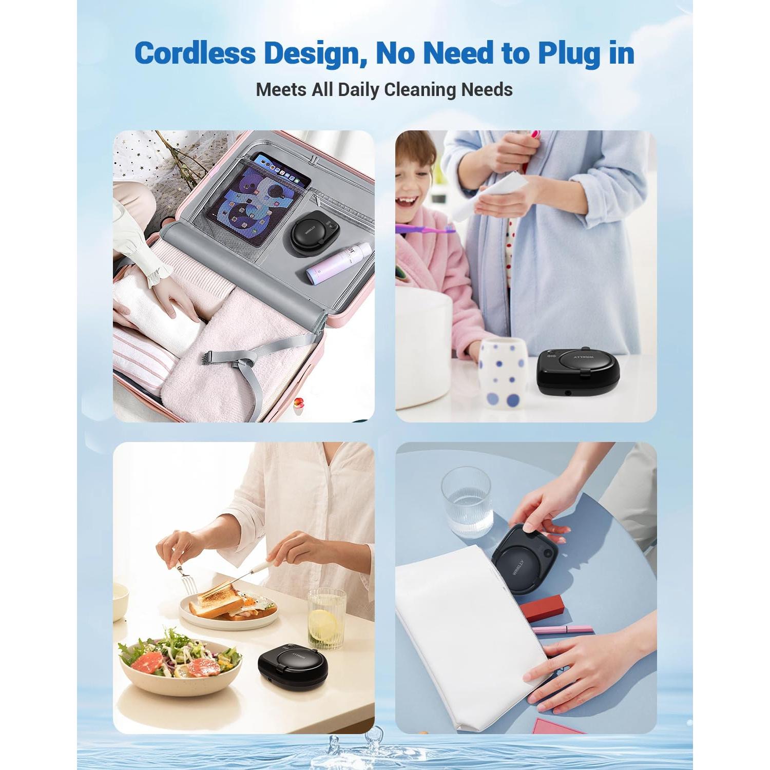 Limpiadora Ultrasónica de Retenedores WRKLLY 50kHz Portátil