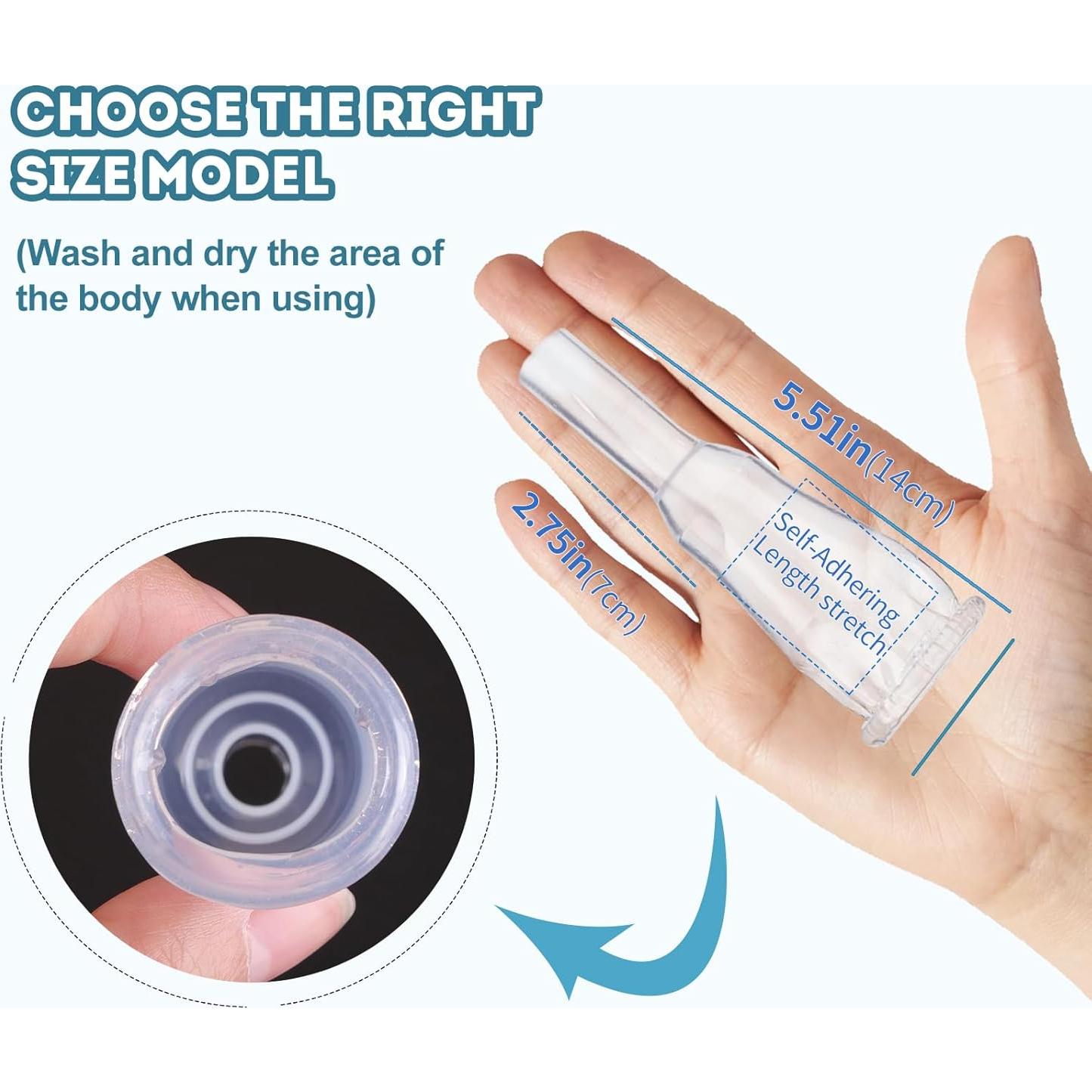 Paquete de 10 Catéteres Externos de Silicona YOOGUSTO 25mm