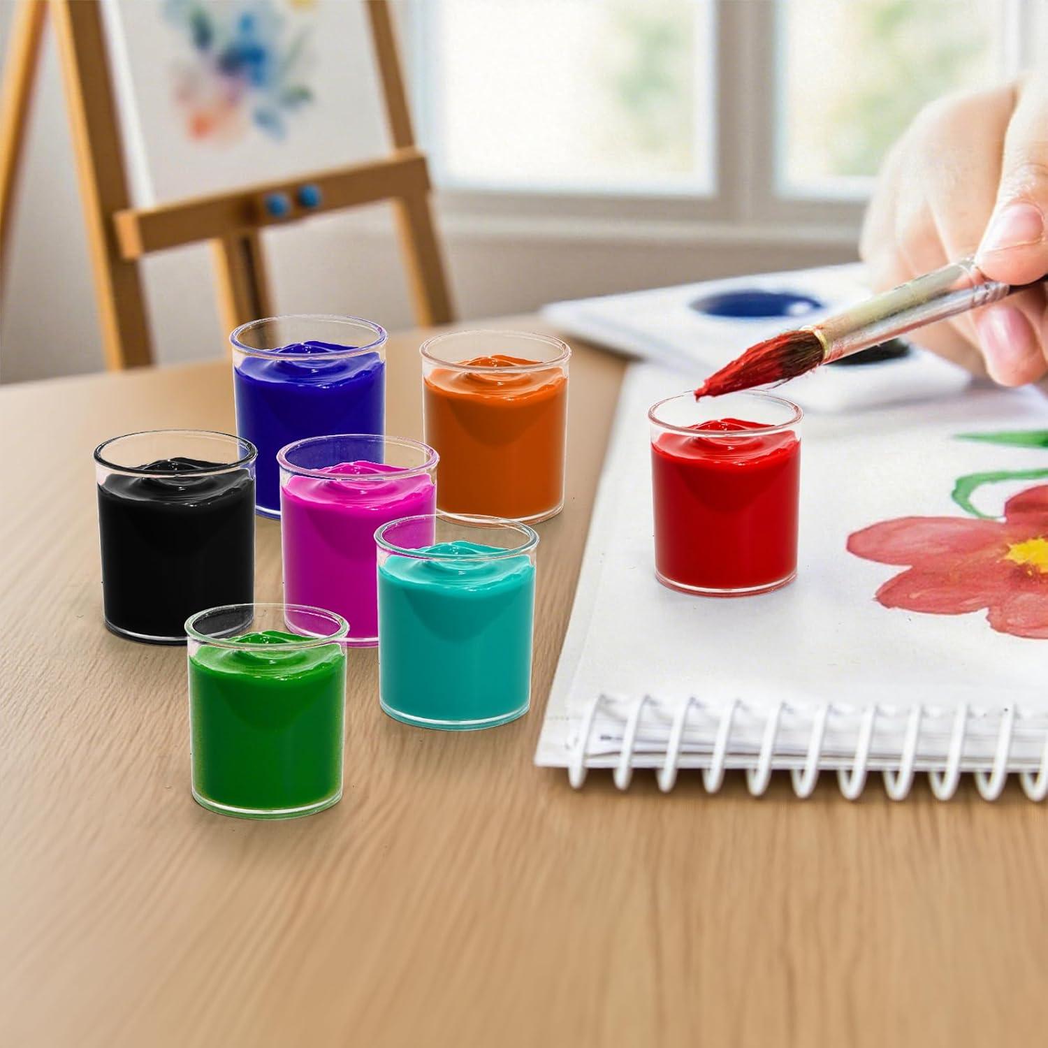 Set de 100 Tazas de Plástico ZENFUN para Pintura 25ml