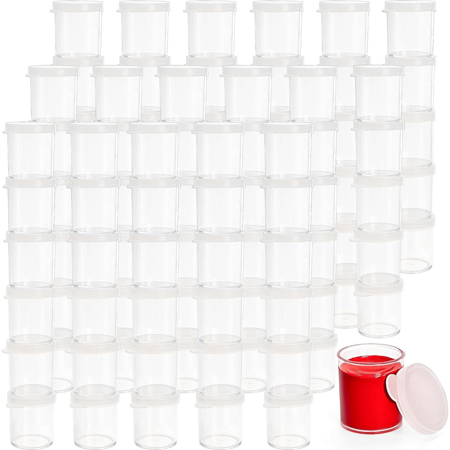 Set de 100 Tazas de Plástico ZENFUN para Pintura 25ml