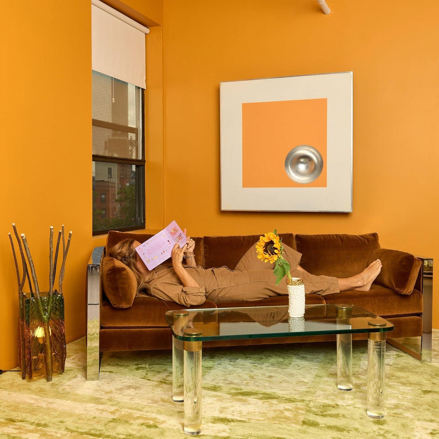 Muestra de Pintura Adhesiva BACKDROP Amarillo-naranja 30.48x30.48 cm