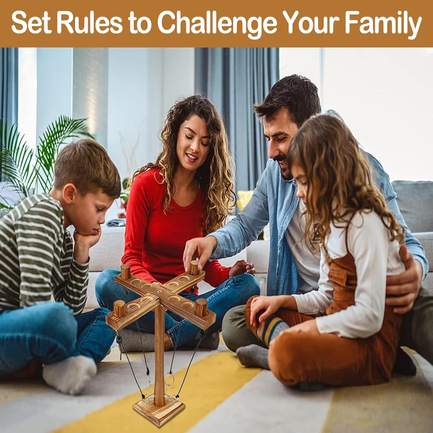 Juego de Lanzamiento de Aros Nanoable Grande para 2-4 Jugadores