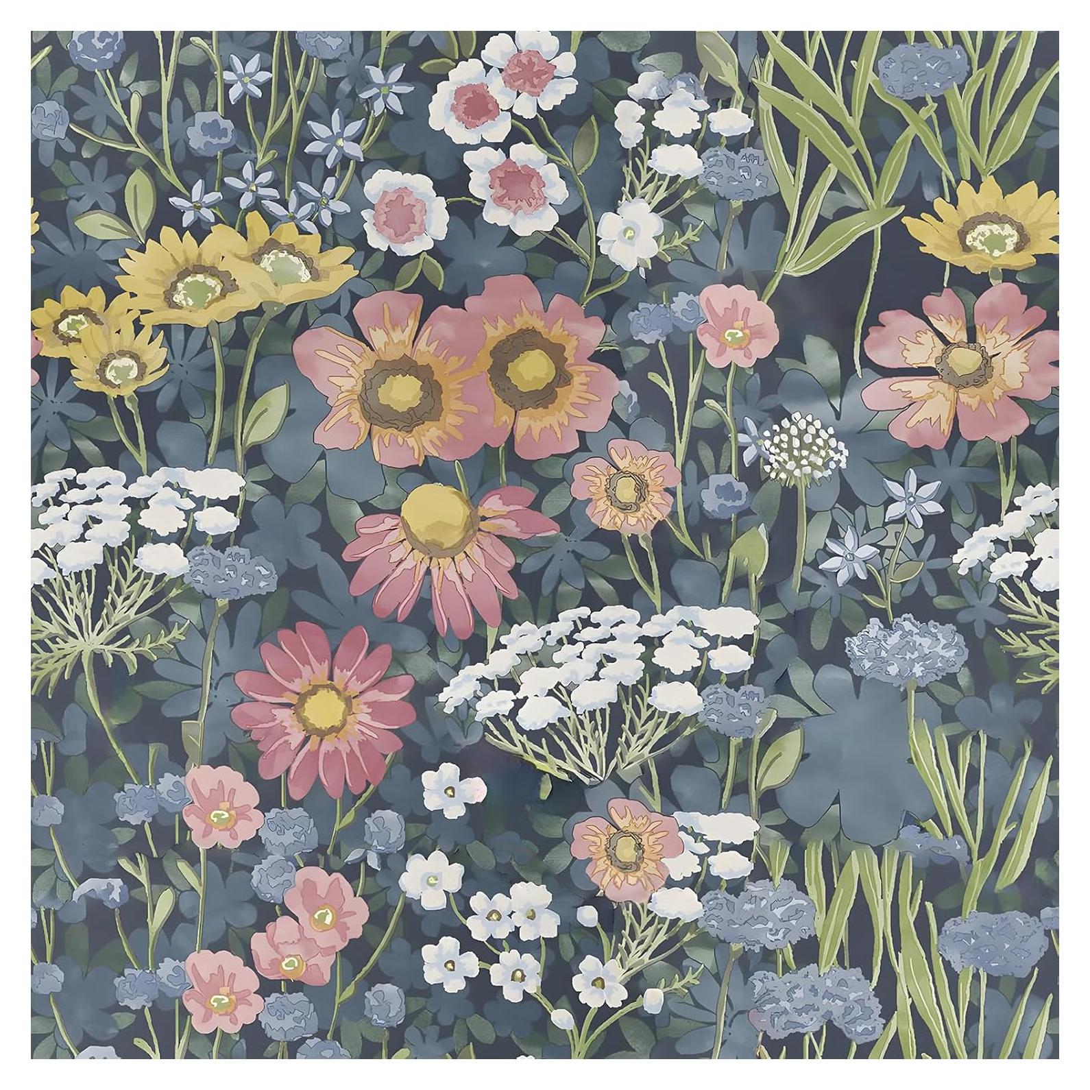 Papel Tapiz Floral Vintage Orainege Autoadhesivo 1.35m²