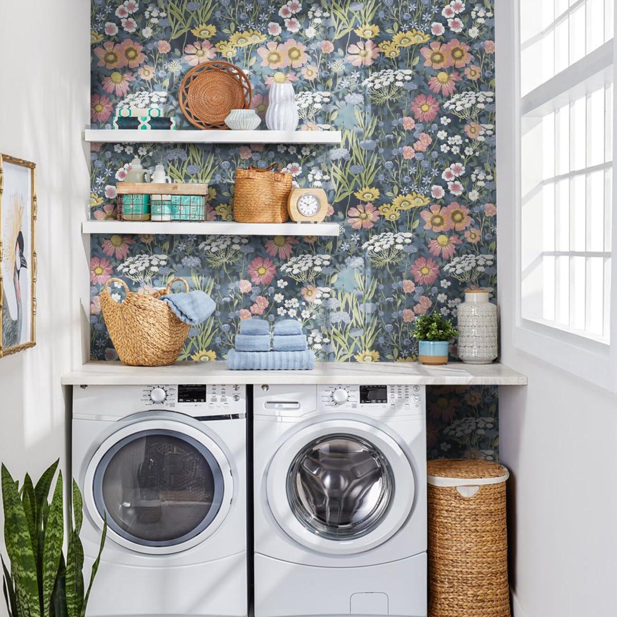 Papel Tapiz Floral Vintage Orainege Autoadhesivo 1.35m²