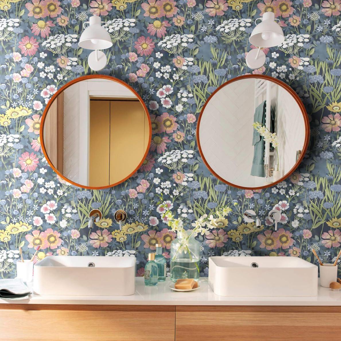 Papel Tapiz Floral Vintage Orainege Autoadhesivo 1.35m²