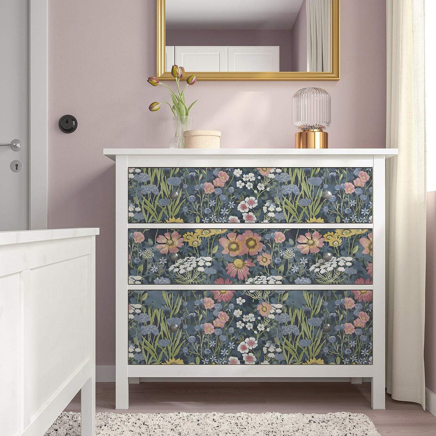 Papel Tapiz Floral Vintage Orainege Autoadhesivo 1.35m²