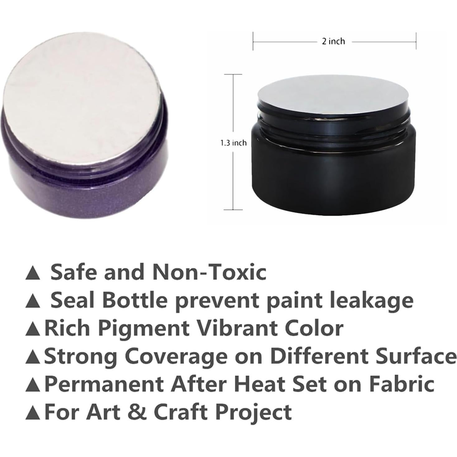 Set de Pintura de Tiza JAJADO 12 Tarros 50ml + 9 Raspadores