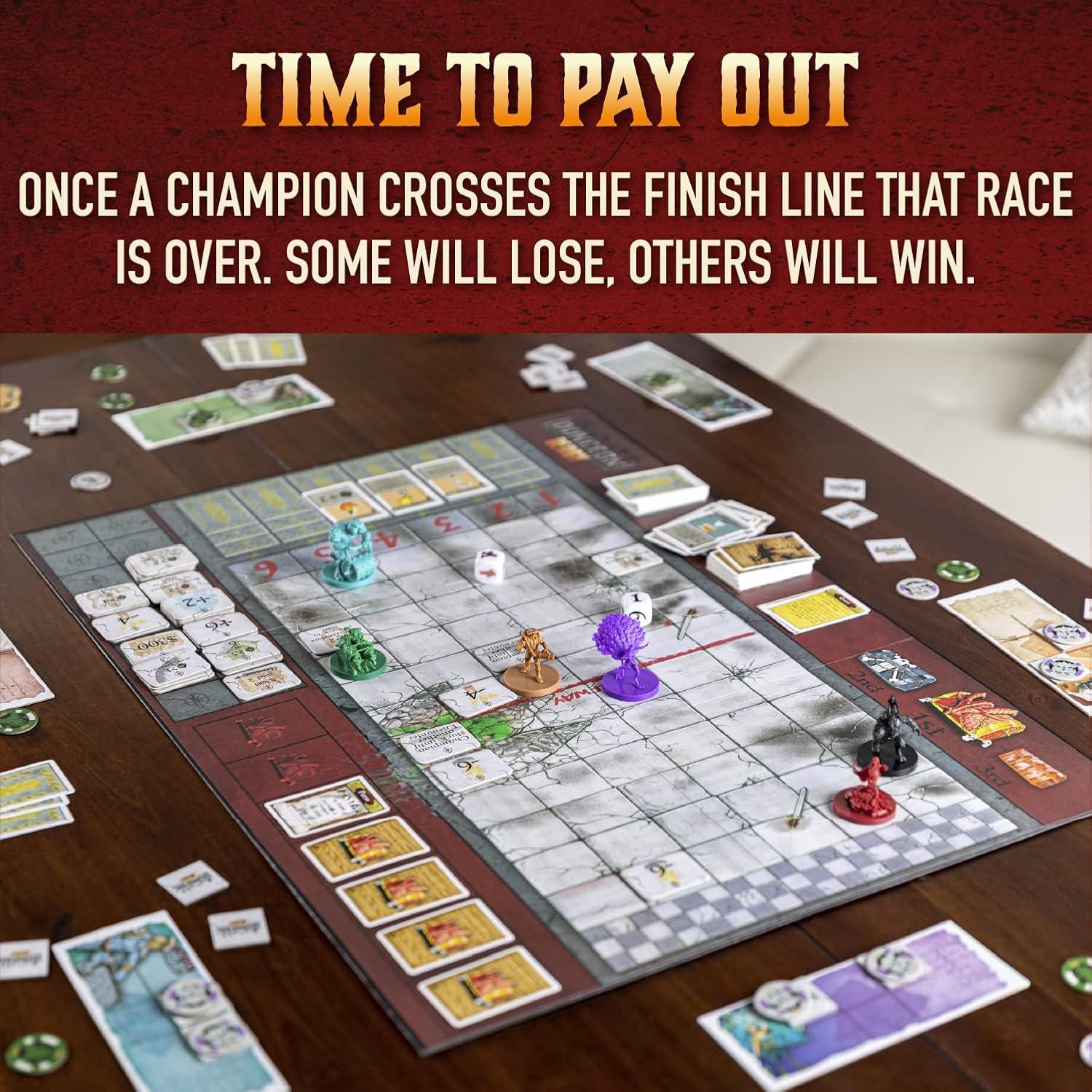 Dungeon Derby Deluxe - Juego de Mesa de Apuestas para 6 Jugadores