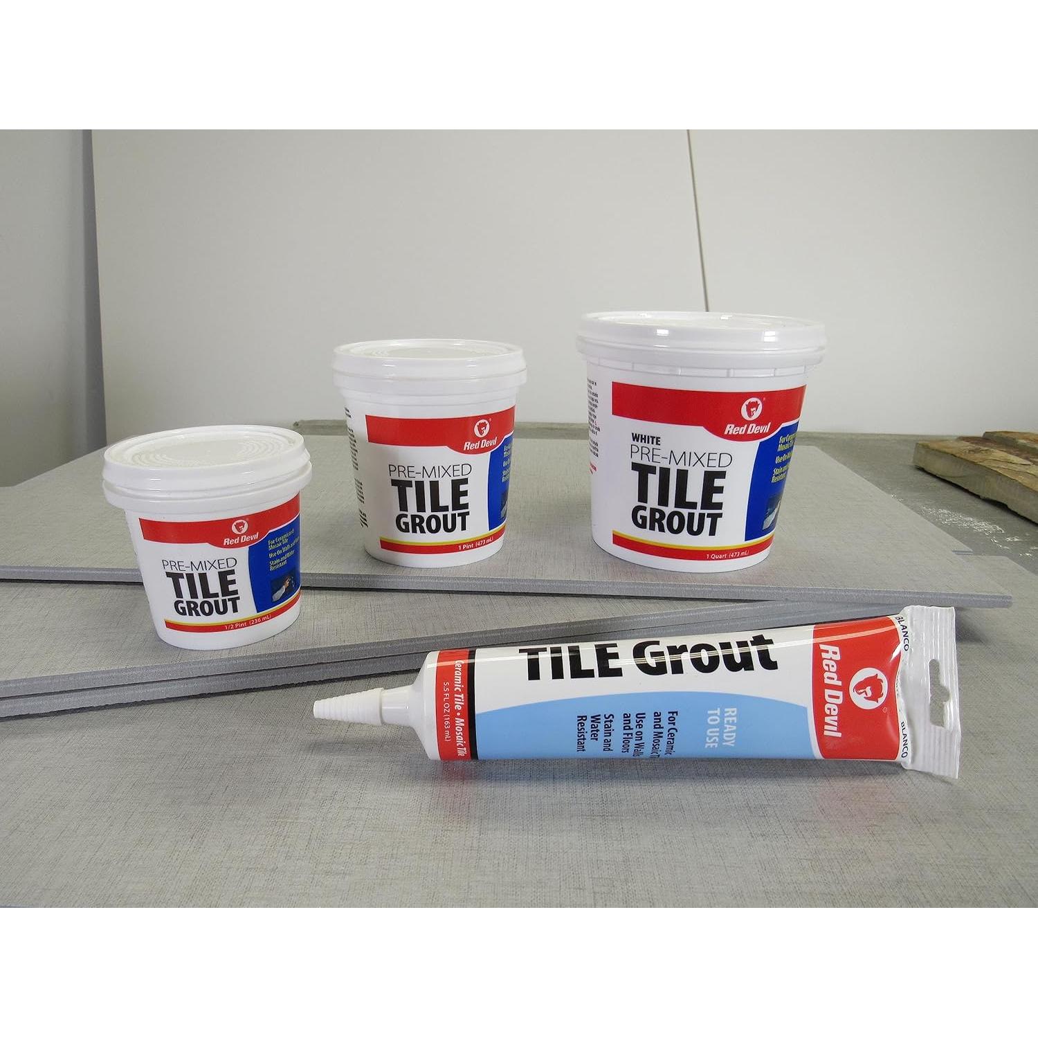 Lechada de Azulejos Pre-Mezclada Red Devil 236.6 ml Blanca