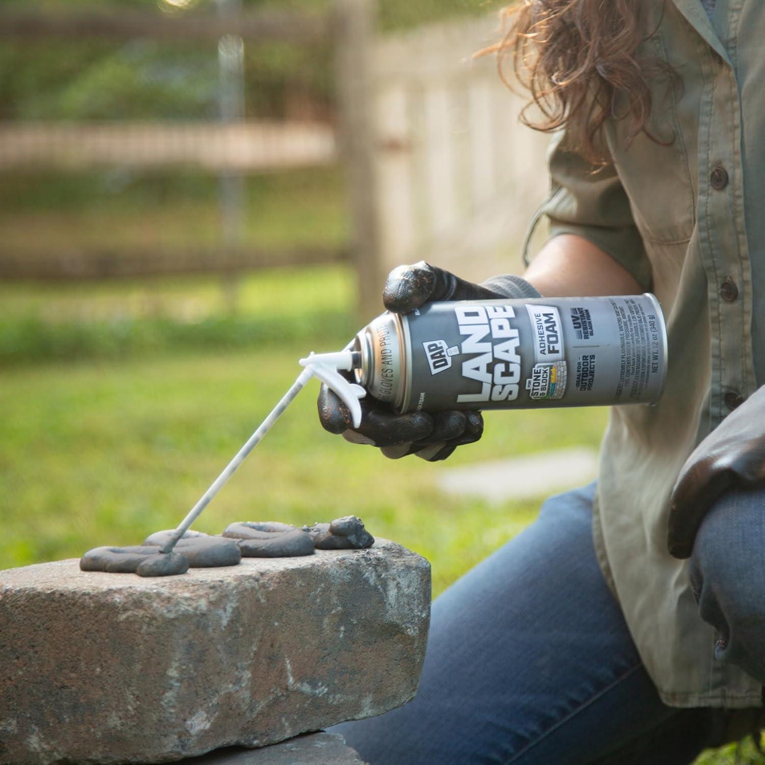 Espuma Adhesiva para Paisajismo DAP Negra 340 g