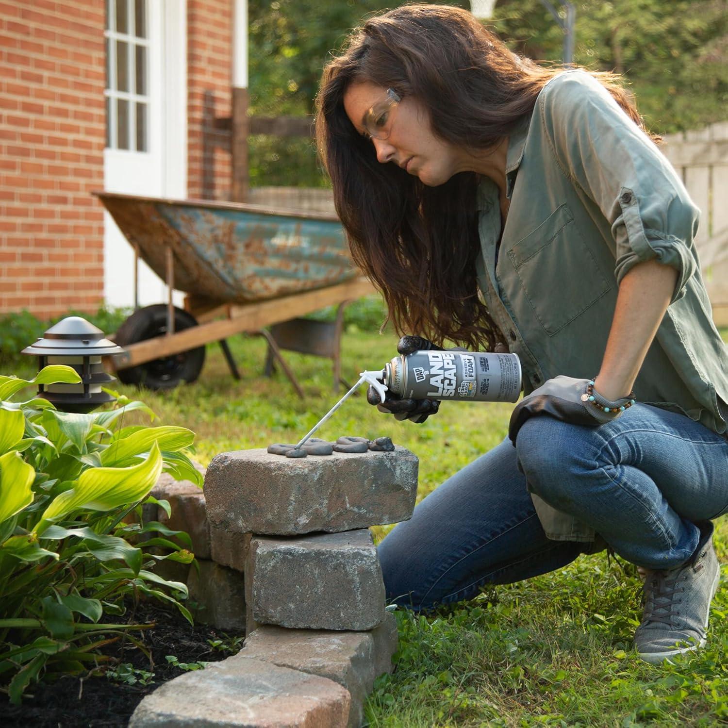 Espuma Adhesiva para Paisajismo DAP Negra 340 g