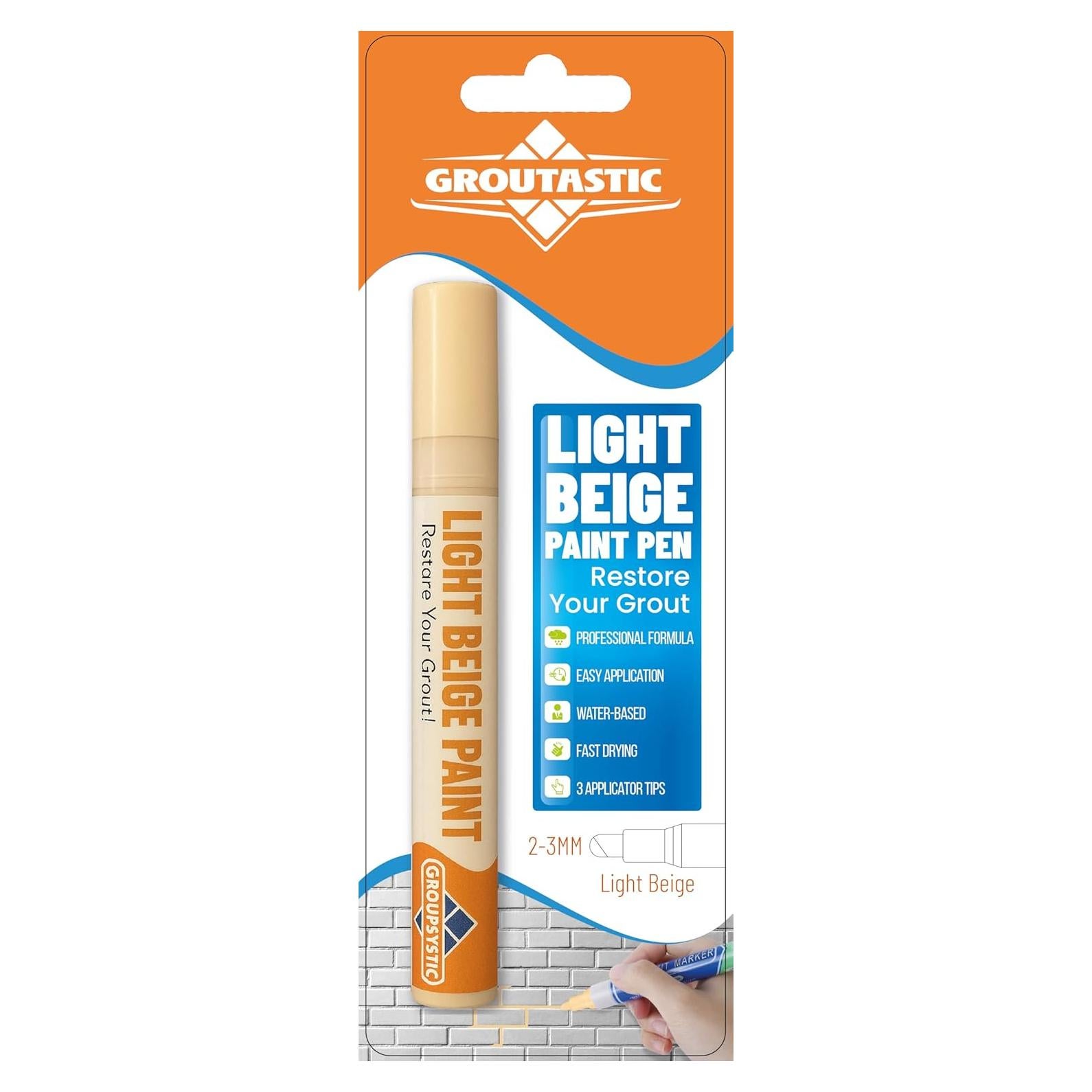 Lápiz de Lechada Groutastic Beige Claro - Restaura y Sella