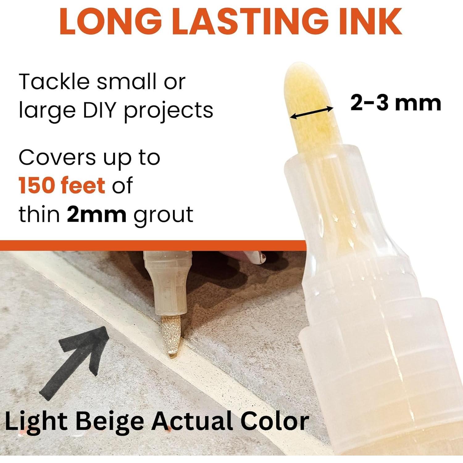 Lápiz de Lechada Groutastic Beige Claro - Restaura y Sella