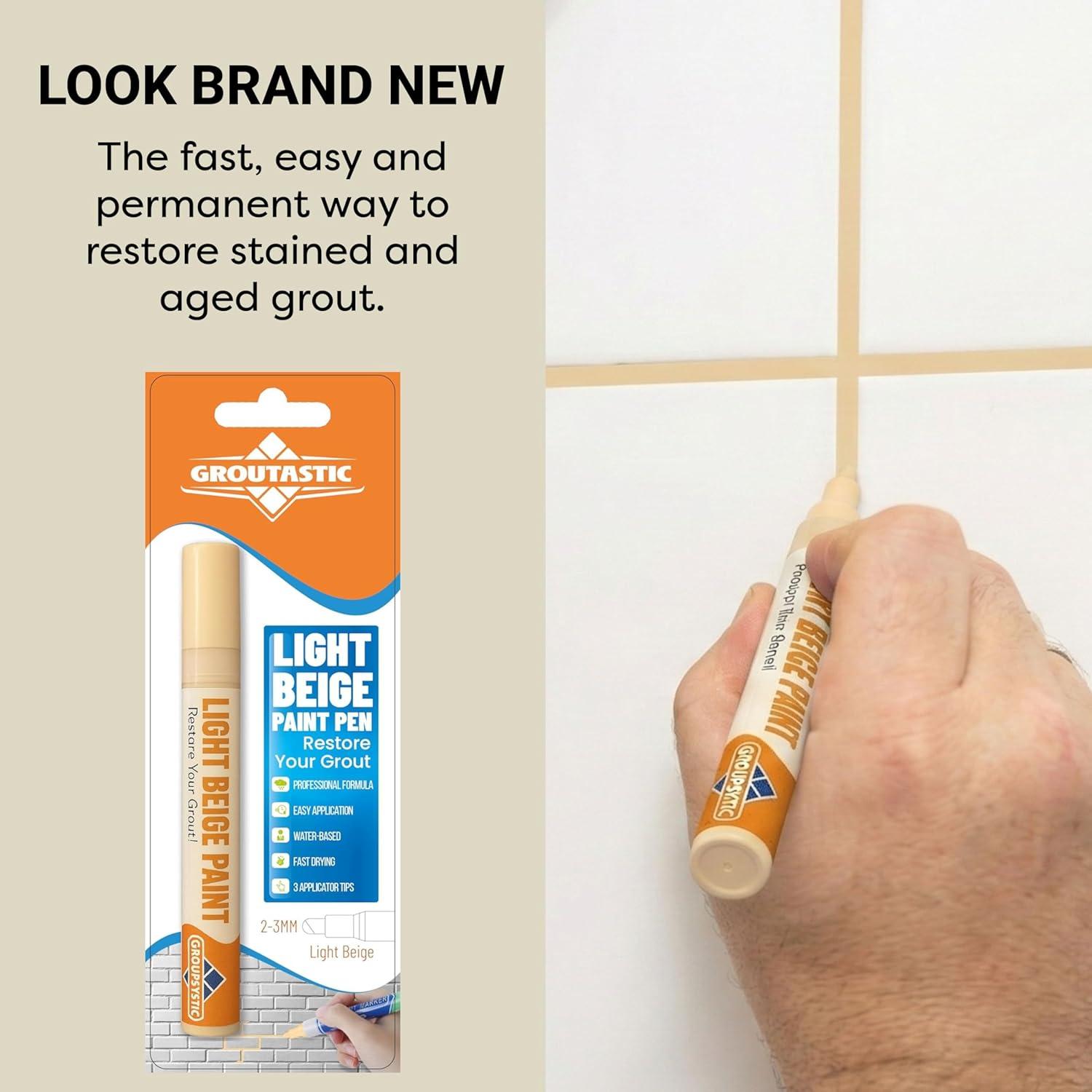 Lápiz de Lechada Groutastic Beige Claro - Restaura y Sella