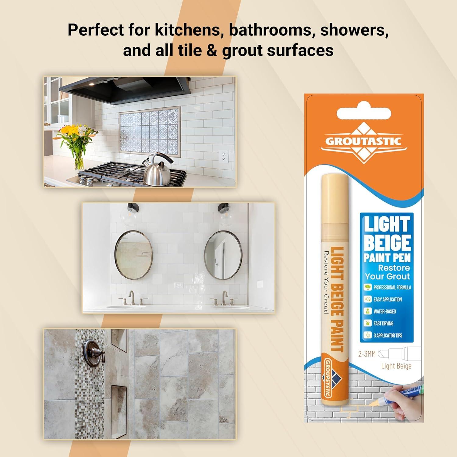 Lápiz de Lechada Groutastic Beige Claro - Restaura y Sella