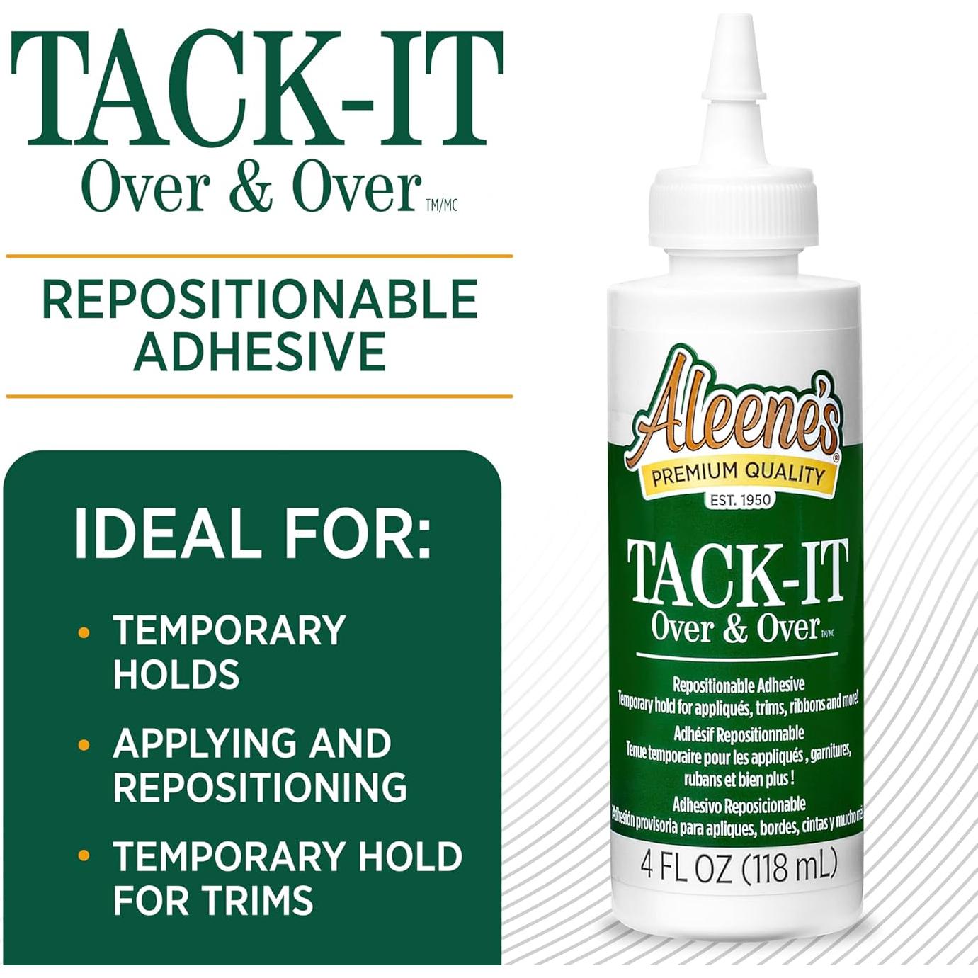 Pegamento Líquido Aleene's Tack-It 118 ml, Adhesivo Reposicionable