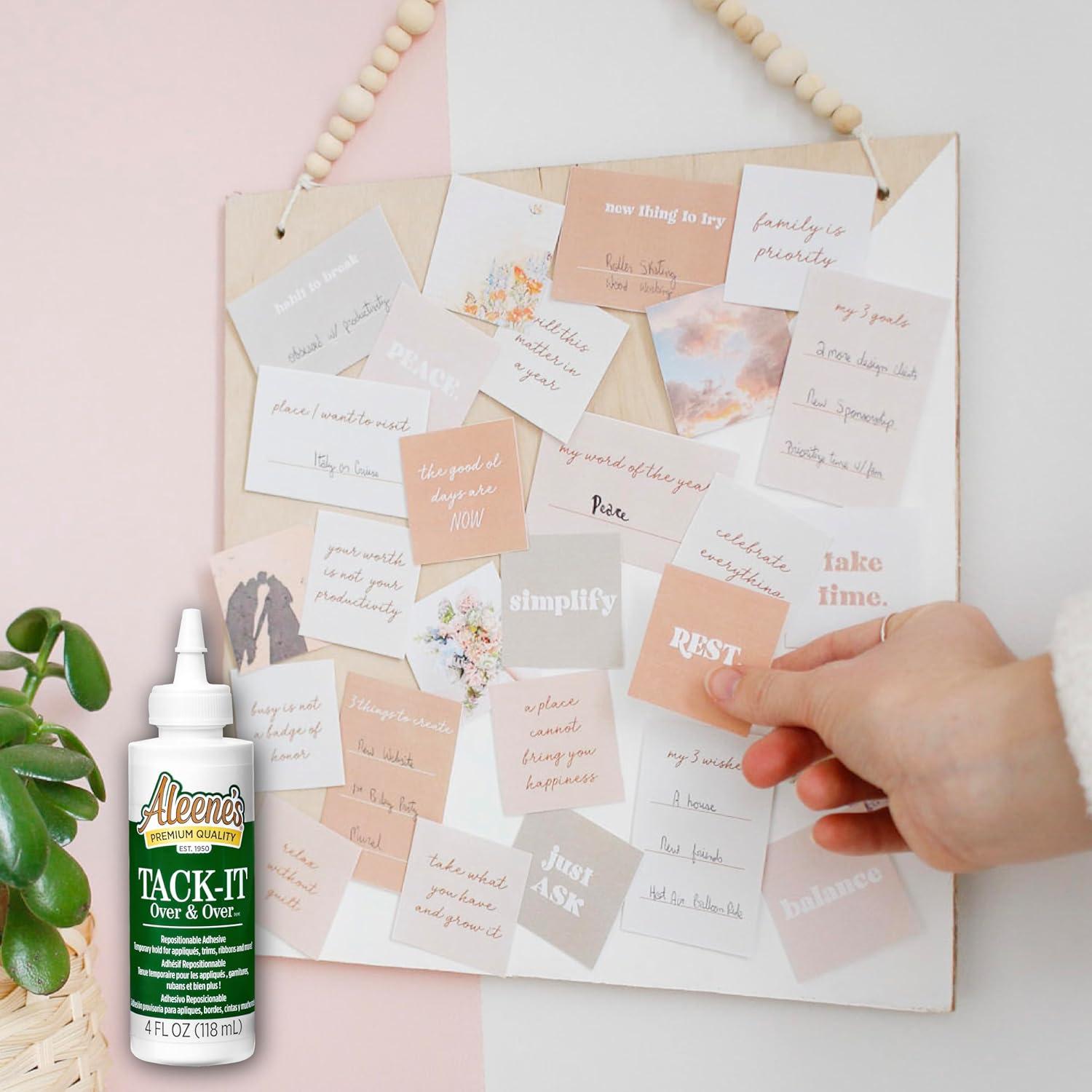 Pegamento Líquido Aleene's Tack-It 118 ml, Adhesivo Reposicionable