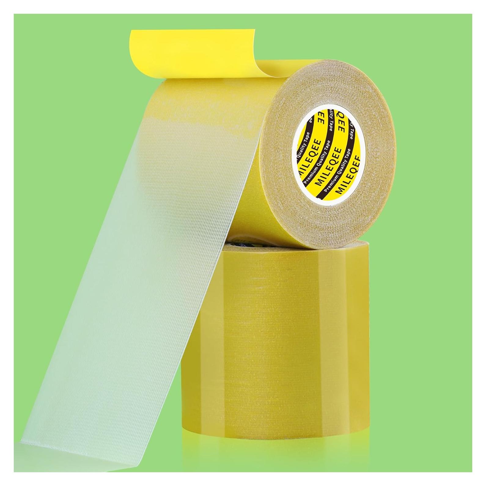 Cinta Doble Cara MILEQEE 8.1cm x 10m - Paquete de 2