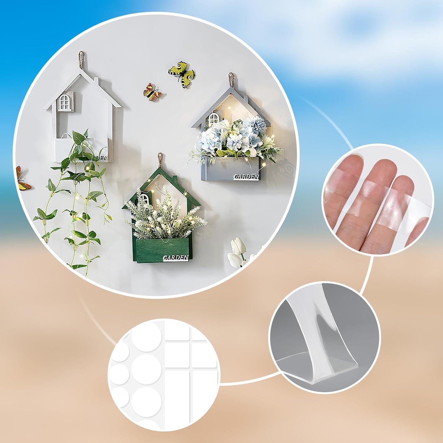 Cinta Doble Cara Adhesiva 112 Piezas Widisiker - Puntos y Tiras